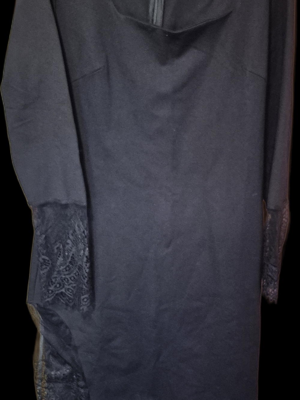CBR Black dress with Lace sleeves ends